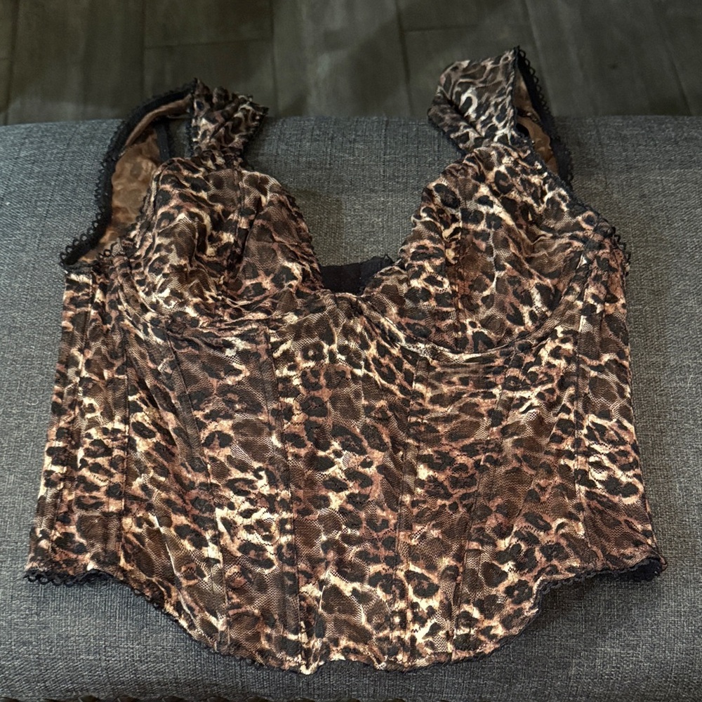 Urban Outfitters Leopard Print Bodysuit
